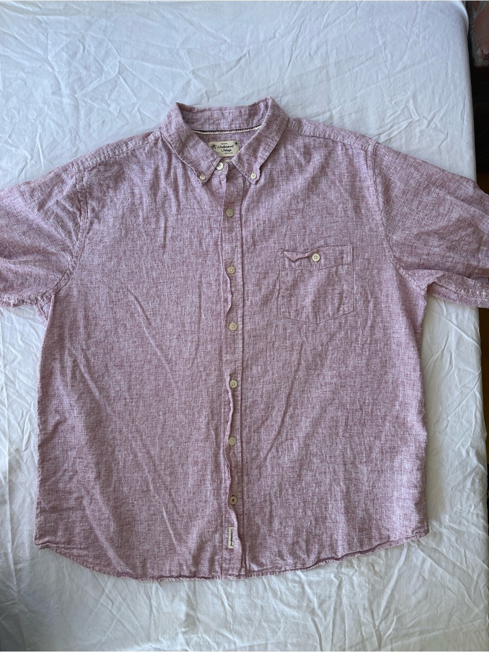Weatherproof Short-Sleeve Button-Down Shirt - Dusty Rose